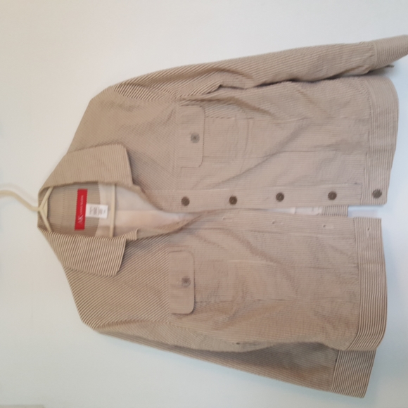 Anne Klein stretch 12 pants & jacket striped suit - Picture 3 of 6